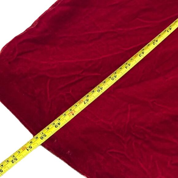 Saloni Wallis Velvet Dress Size Pink Red Size 2 - Picture 11 of 12